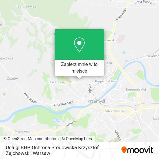 Mapa Usługi BHP, Ochrona Środowiska Krzysztof Zajchowski