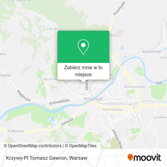 Mapa Krzywy-Pl Tomasz Gawron