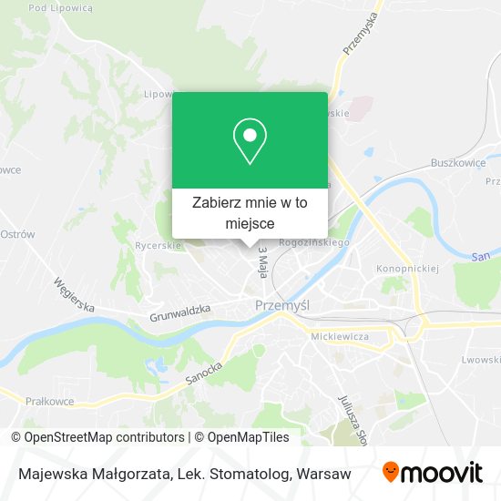 Mapa Majewska Małgorzata, Lek. Stomatolog