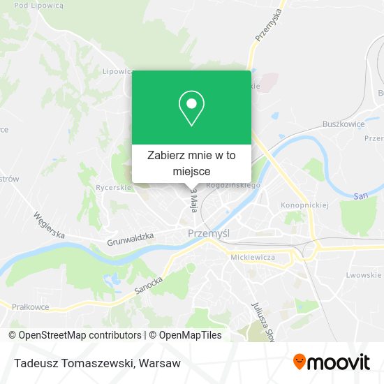 Mapa Tadeusz Tomaszewski