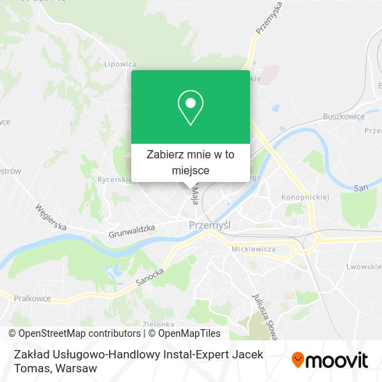 Mapa Zakład Usługowo-Handlowy Instal-Expert Jacek Tomas