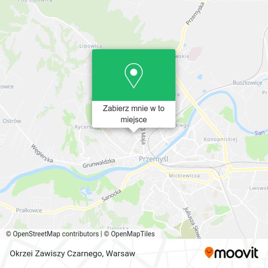 Mapa Okrzei Zawiszy Czarnego