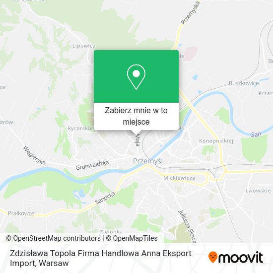 Mapa Zdzisława Topola Firma Handlowa Anna Eksport Import