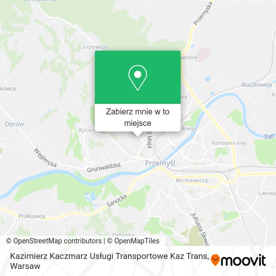 Mapa Kazimierz Kaczmarz Usługi Transportowe Kaz Trans