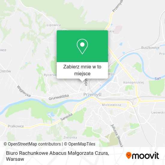 Mapa Biuro Rachunkowe Abacus Małgorzata Czura