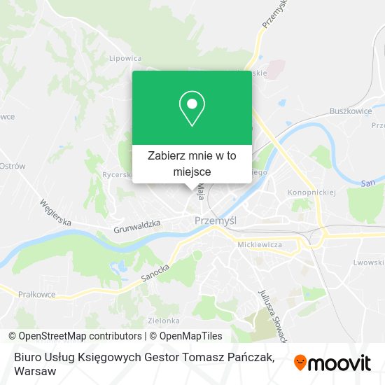 Mapa Biuro Usług Księgowych Gestor Tomasz Pańczak