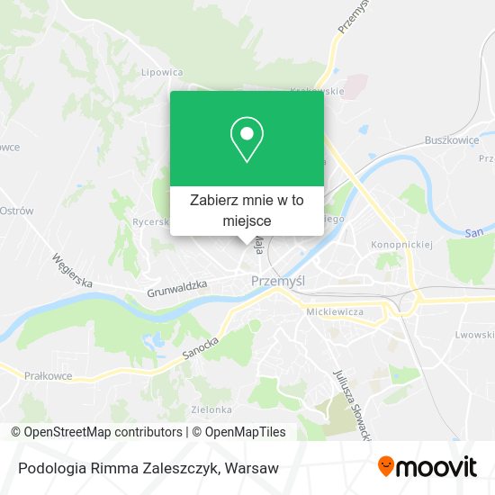 Mapa Podologia Rimma Zaleszczyk