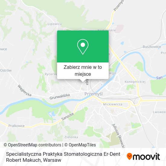 Mapa Specialistyczna Praktyka Stomatologiczna Er-Dent Robert Makuch