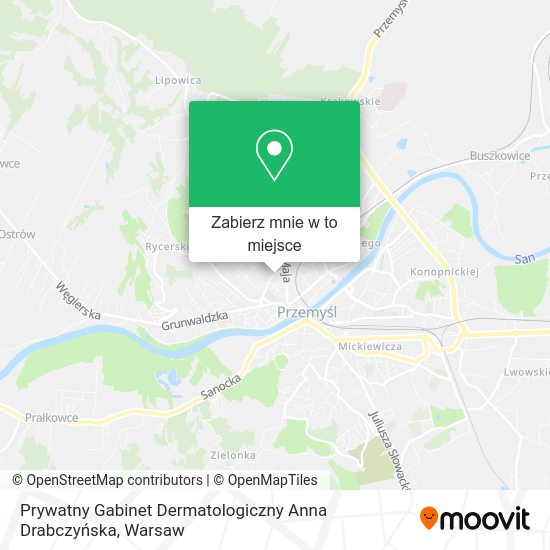 Mapa Prywatny Gabinet Dermatologiczny Anna Drabczyńska