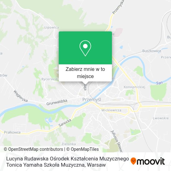 Mapa Lucyna Rudawska Ośrodek Kształcenia Muzycznego Tonica Yamaha Szkoła Muzyczna