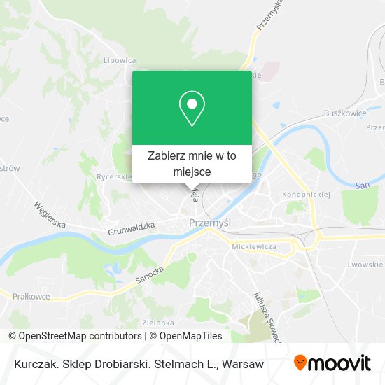 Mapa Kurczak. Sklep Drobiarski. Stelmach L.