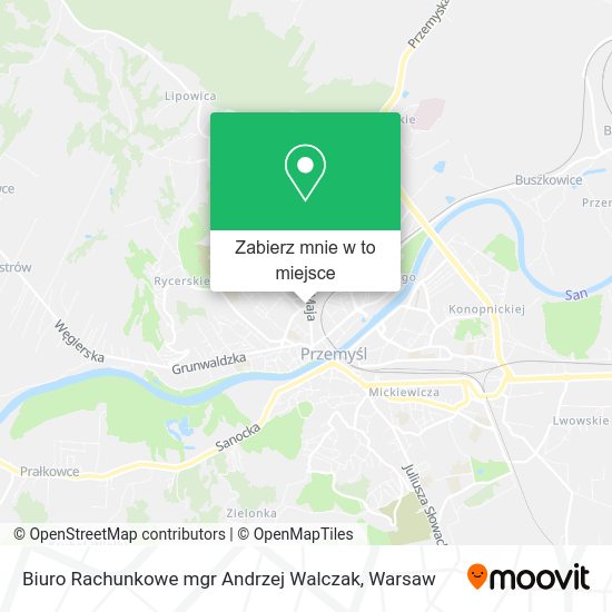 Mapa Biuro Rachunkowe mgr Andrzej Walczak