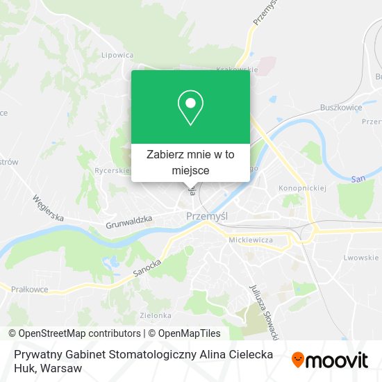 Mapa Prywatny Gabinet Stomatologiczny Alina Cielecka Huk