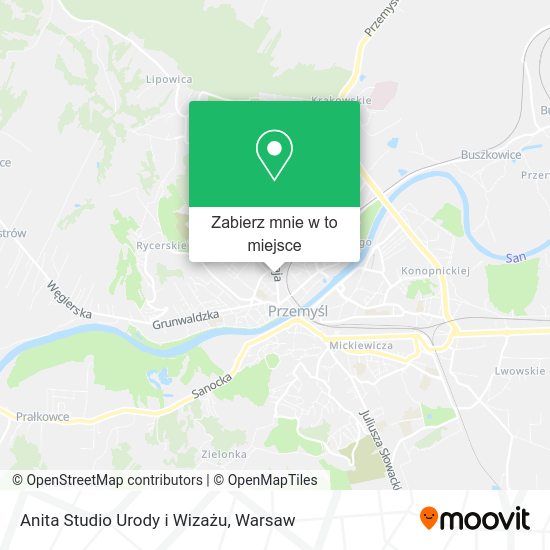 Mapa Anita Studio Urody i Wizażu