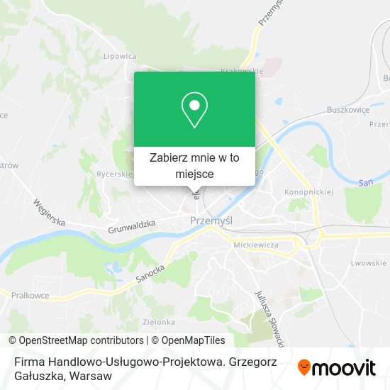 Mapa Firma Handlowo-Usługowo-Projektowa. Grzegorz Gałuszka