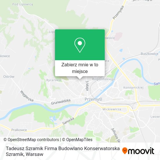 Mapa Tadeusz Szramik Firma Budowlano Konserwatorska Szramik