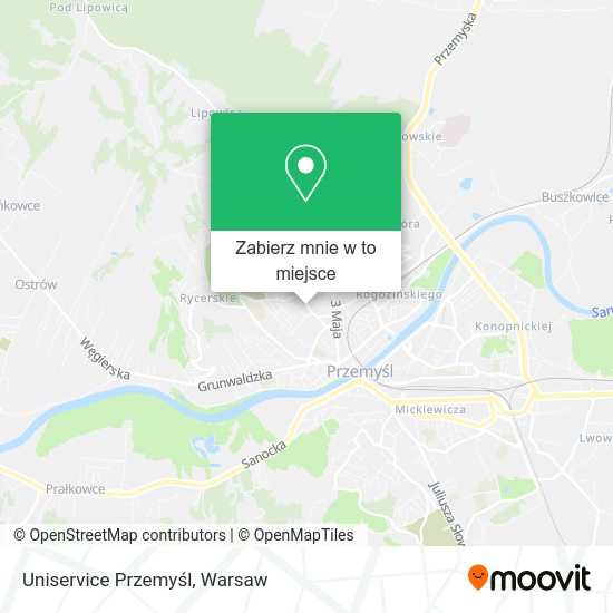 Mapa Uniservice Przemyśl