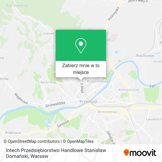 Mapa Intech Przedsiębiorstwo Handlowe Stanisław Domański