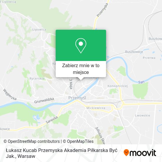 Mapa Łukasz Kucab Przemyska Akademia Piłkarska Być Jak.