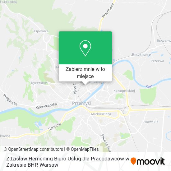 Mapa Zdzisław Hemerling Biuro Usług dla Pracodawców w Zakresie BHP