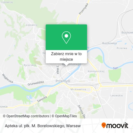 Mapa Apteka ul. płk. M. Borelowskiego