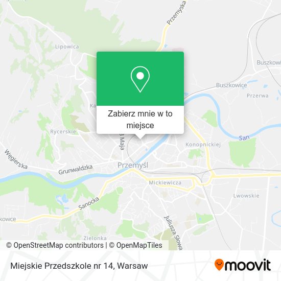 Mapa Miejskie Przedszkole nr 14