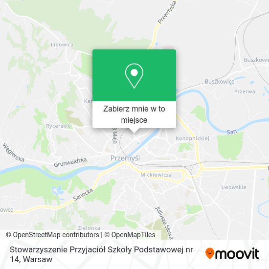 Mapa Stowarzyszenie Przyjaciół Szkoły Podstawowej nr 14