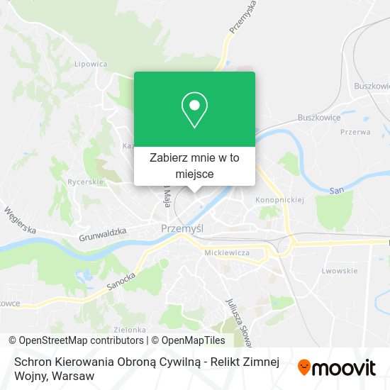 Mapa Schron Kierowania Obroną Cywilną - Relikt Zimnej Wojny