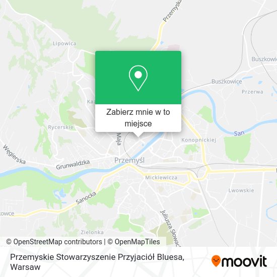 Mapa Przemyskie Stowarzyszenie Przyjaciół Bluesa