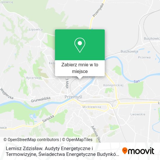 Mapa Lemisz Zdzisław. Audyty Energetyczne i Termowizyjne, Świadectwa Energetyczne Budynków