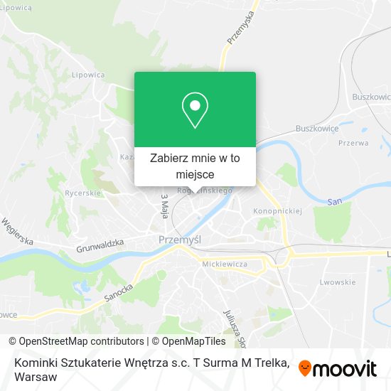 Mapa Kominki Sztukaterie Wnętrza s.c. T Surma M Trelka