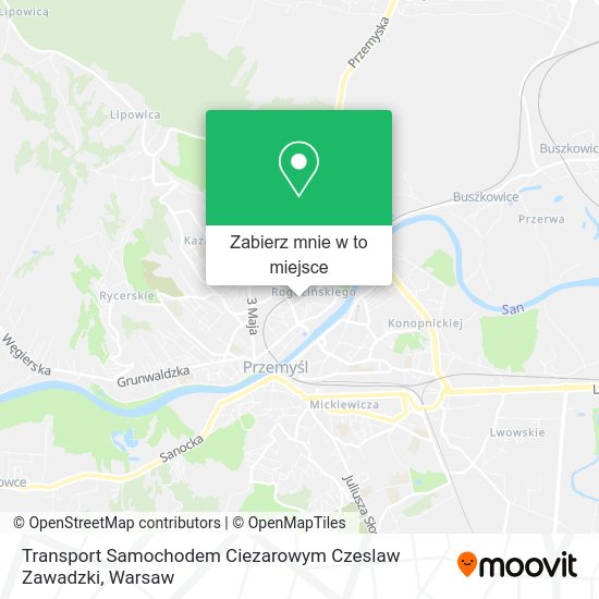 Mapa Transport Samochodem Ciezarowym Czeslaw Zawadzki