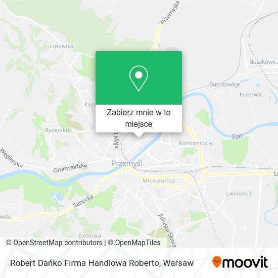 Mapa Robert Dańko Firma Handlowa Roberto