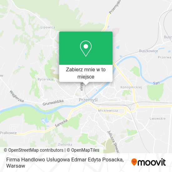 Mapa Firma Handlowo Usługowa Edmar Edyta Posacka