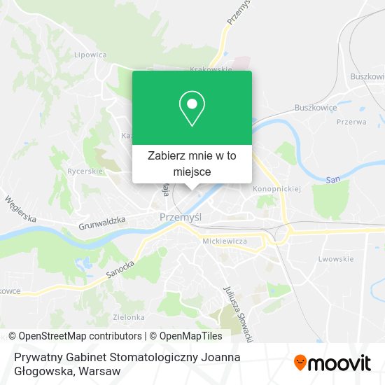 Mapa Prywatny Gabinet Stomatologiczny Joanna Głogowska