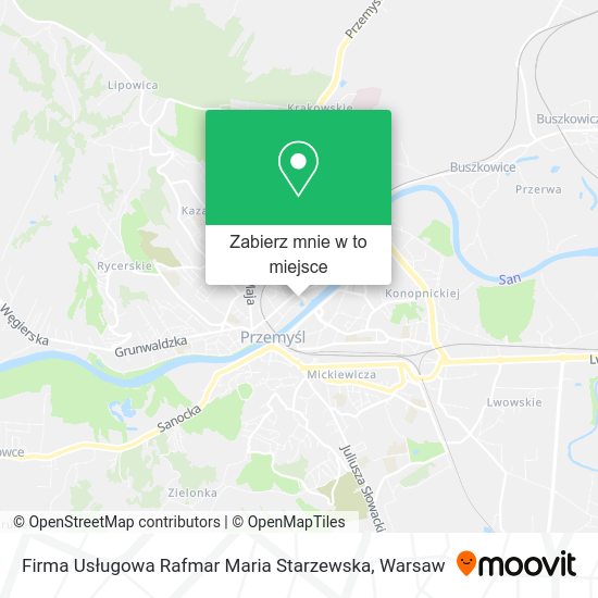 Mapa Firma Usługowa Rafmar Maria Starzewska