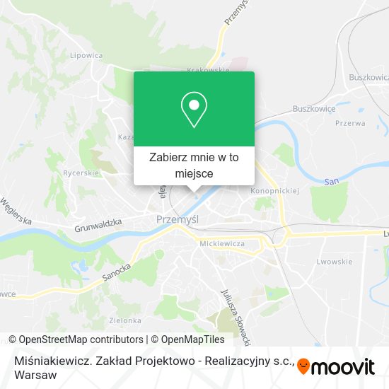 Mapa Miśniakiewicz. Zakład Projektowo - Realizacyjny s.c.