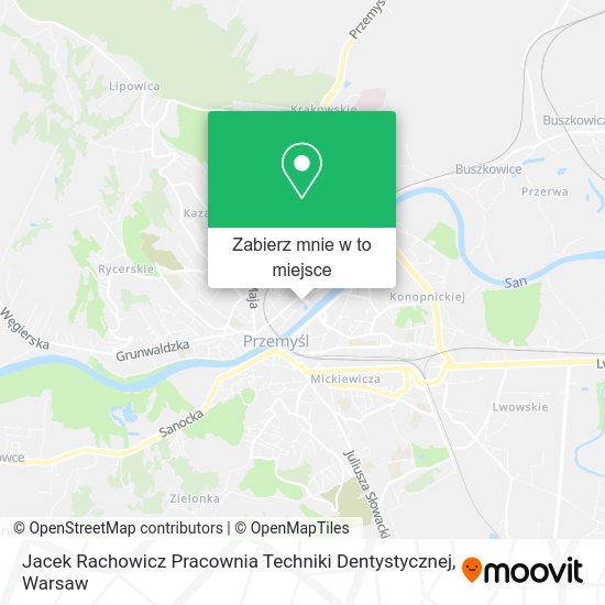 Mapa Jacek Rachowicz Pracownia Techniki Dentystycznej