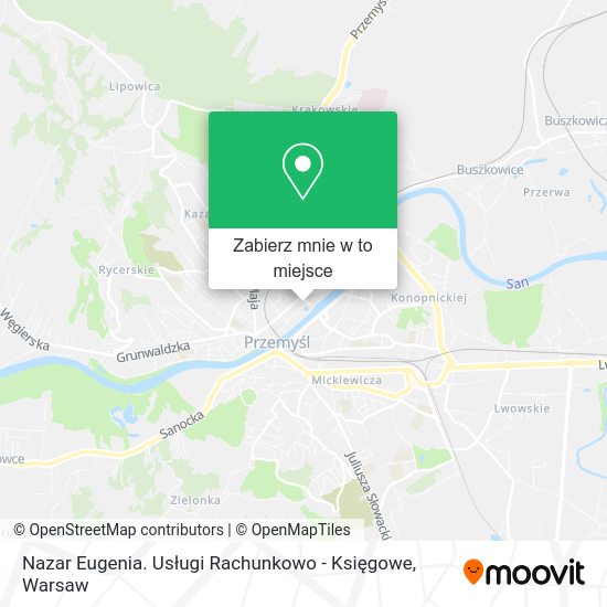 Mapa Nazar Eugenia. Usługi Rachunkowo - Księgowe