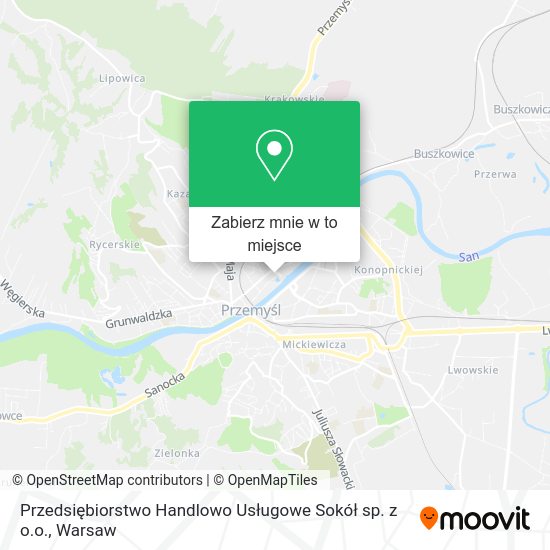 Mapa Przedsiębiorstwo Handlowo Usługowe Sokół sp. z o.o.