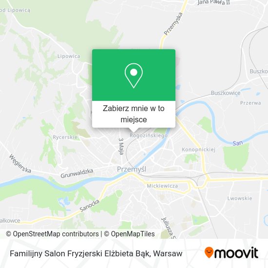 Mapa Familijny Salon Fryzjerski Elżbieta Bąk