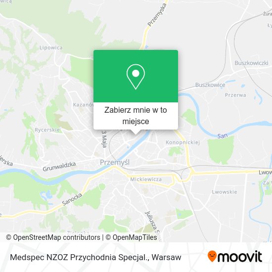 Mapa Medspec NZOZ Przychodnia Specjal.