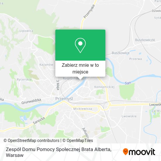 Mapa Zespół Domu Pomocy Społecznej Brata Alberta