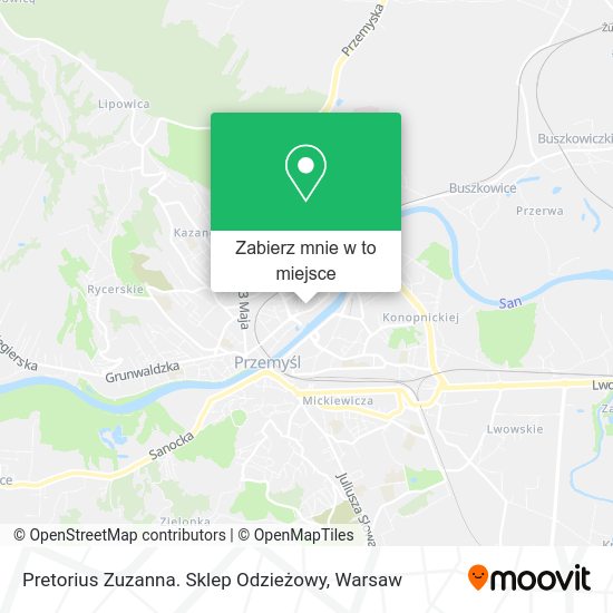 Mapa Pretorius Zuzanna. Sklep Odzieżowy