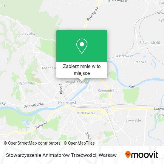 Mapa Stowarzyszenie Animatorów Trzeźwości