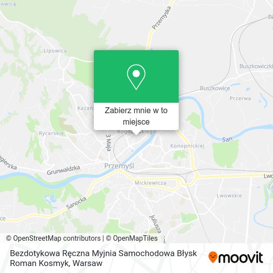 Mapa Bezdotykowa Ręczna Myjnia Samochodowa Błysk Roman Kosmyk