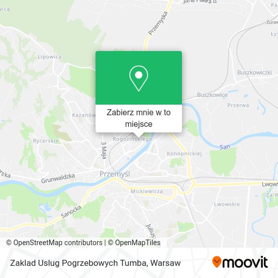 Mapa Zaklad Uslug Pogrzebowych Tumba