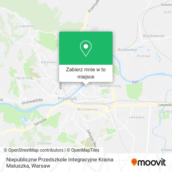 Mapa Niepubliczne Przedszkole Integracyjne Kraina Maluszka