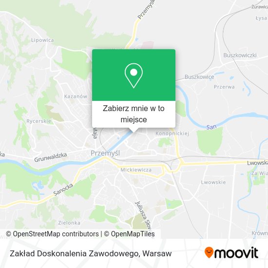 Mapa Zakład Doskonalenia Zawodowego