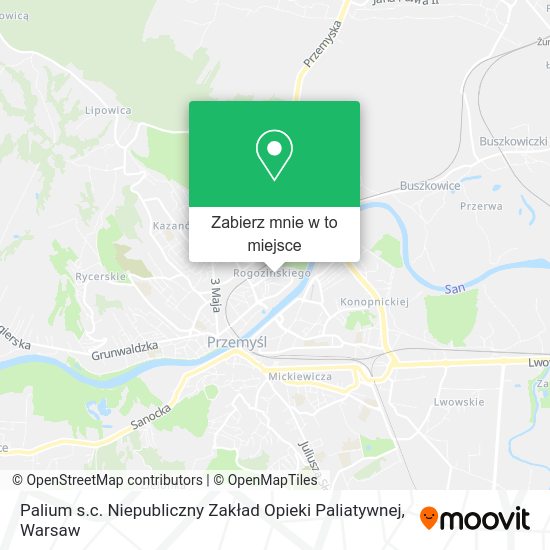 Mapa Palium s.c. Niepubliczny Zakład Opieki Paliatywnej